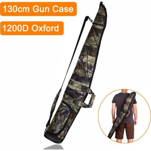 Tactical 130cm Gun Case Bag Military Soft Padded Gun Holster Pack Hunting Camouflage Shotgun Carry Pouch Bag for Shooting