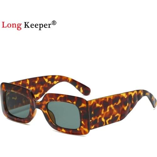 Trending Leopard Sunglasses Women Fashion Designer Rectangle Sun Glasses Female Vintage Black Eyewear Ladies Driving Goggles