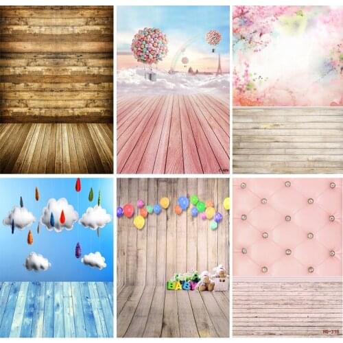Vinyl Custom Photography Backdrops Prop Wood Planks Theme Photography Background LICJD-3508