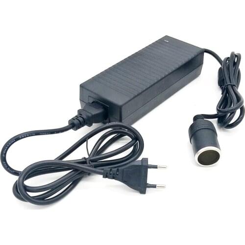 High quality Home power 220V to 12V 10A car cigarette lighter head socket source converter vacuum cleaner refrigerator adapter