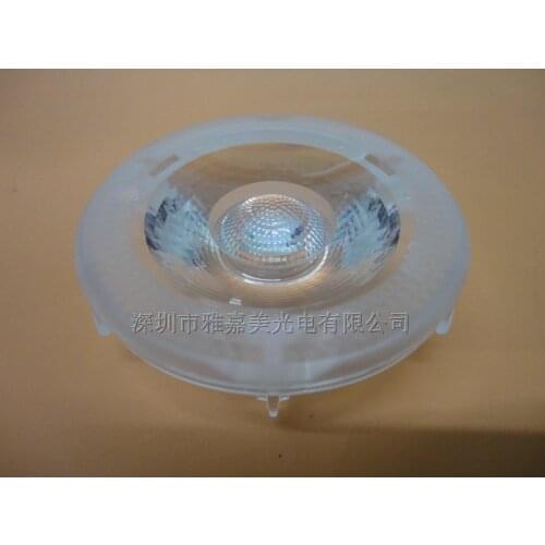 High quality COB lens diameter 62MM 15 degrees Multi-Plaid Integrated light source LED lens