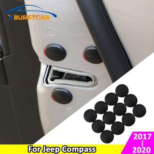 Xburstcar for Jeep Compass 2017 2018 2019 2020 12Pcs/Set ABS Car Door Screw Protection Cover Trim Sticker Accessories