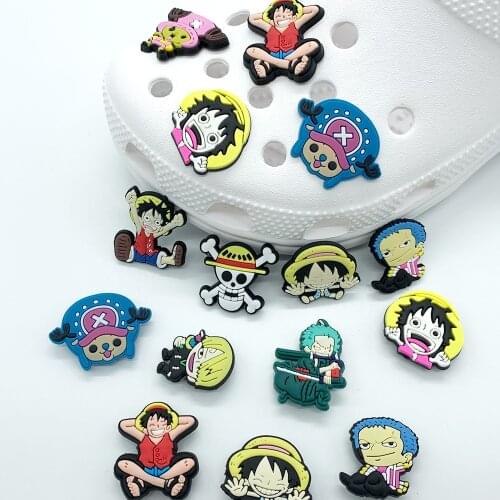 1pc Japanese Cartoon Anime Shoe Charms Buckles Decoration DIY Croc JIBZ Accessories Garden Shoes Sandals Ornaments Kids Gifts