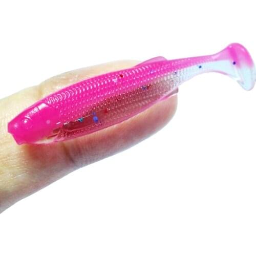 4.5cm Soft Worm Lures Silicone Bait Sea Fish Pva Swimbait Wobblers Goods For Fishing Artificial Tackle