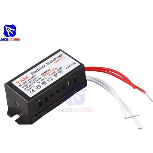 220V to 12V 50W LED Electronic Transformer LED Driver Power Supply for Low-Voltage LED Electronic Converter Voltage Transformer