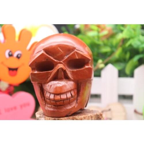 454 grams of quartz crystal red jasper skull to heal