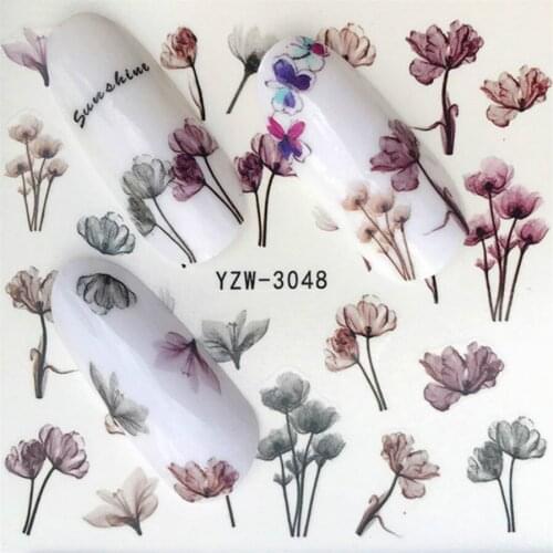 5Pcs Fashion Flower DIY Manicure Nail Art Nail Polish Silver Transparent Long-Lasting Nail Polish Girl Cute Nail Decoration Tool