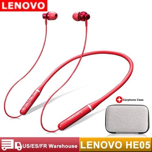 Lenovo Bluetooth Headphones Neckband True Wireless Earphones Stereo Sports Magnetic Headphones With Mic IPX5 Waterproof Headset