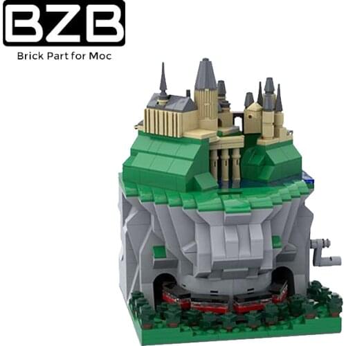 BZB MOC 68880 Harris Back To Magic School Sculpture Decoration Kids Boy Witchcraft Dream DIY Toys Brick Parts Birthday Best Gift