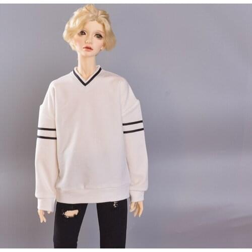 D03-P344 children toy BJD DD SD MSD 1/4 1/6 1/3 uncle dolls clothes Casual V-neck sweatshirt 1pcs