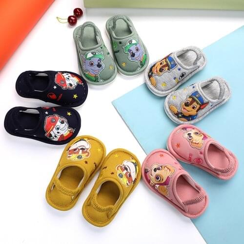 Paw Patrol Toys Kids Cartoon Slipper Boys Girls Shoes Chase Skye Rubble Marshall Anime Figure Indoor Slippers For Children
