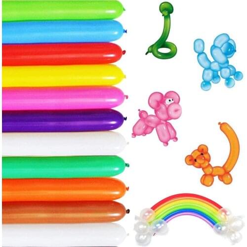 Long Balloons Twisting Magic Skinny Balloons Animal Balloons Kit 260q Diy Balloons Christmas Birthday kids Wedding Party Decor