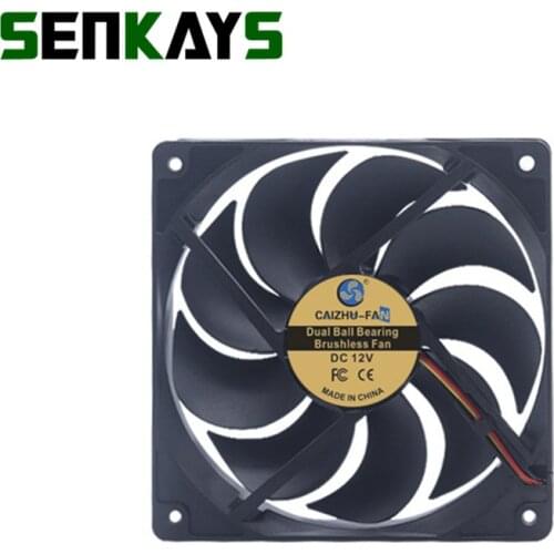 Dual Ball Bearing 120MM 12cm 12025 CPU Fan 120x120x25mm DC 5V 12V 24V Computer Case Cooling Fan 3pin FG