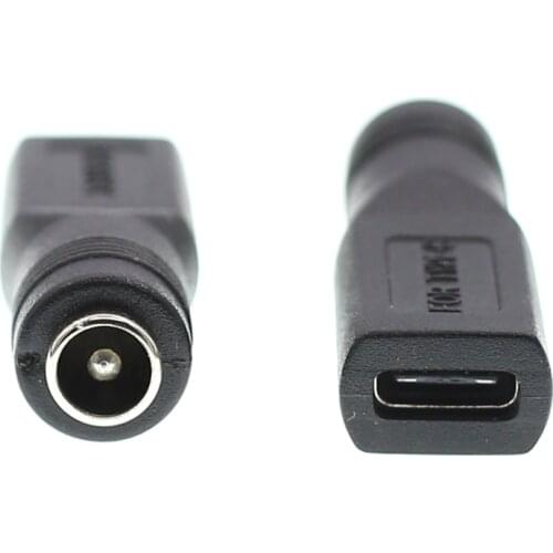 F/F DC 5.5x2.1 To Type-C Female Power Charge Connector USB C 5.5*2.1mm