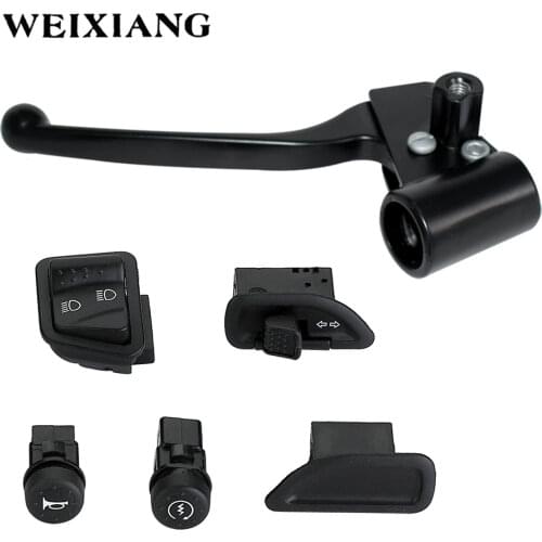 7/8" 22mm Left Brake Levels OEM Switch Button Assembly For PIAGGIO ZIP 50 Horn Turn Signal High Low Beam Electric Start Switches