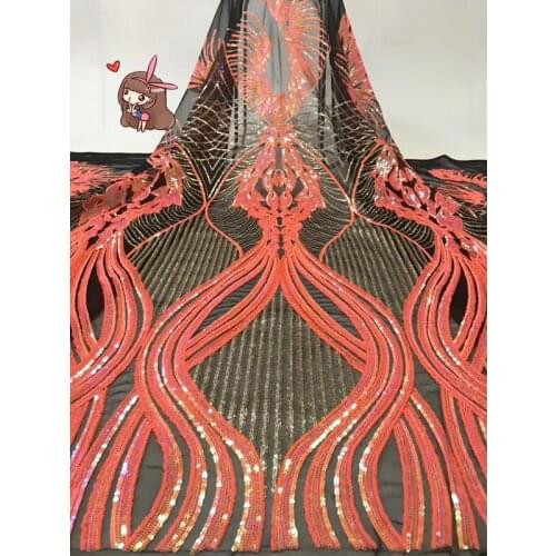 Fashion lace fabric for party dress nice design SYJ-655 african Embroidered tulle mesh fabric