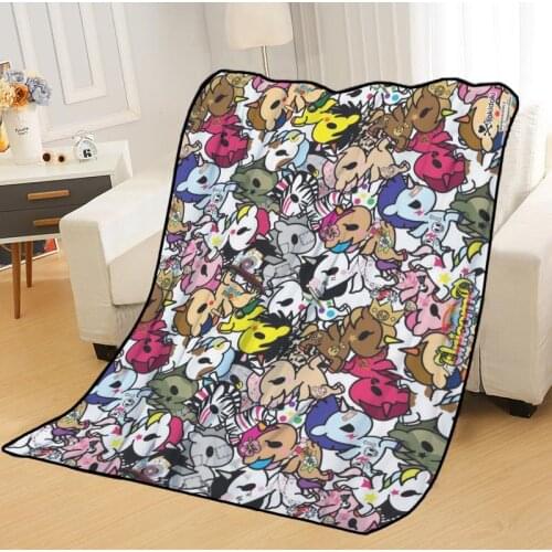 New Arrival Tokidoki Blankets Printing Soft Nap Blanket On Home/Sofa/Office Portable Travel Cover Blanket