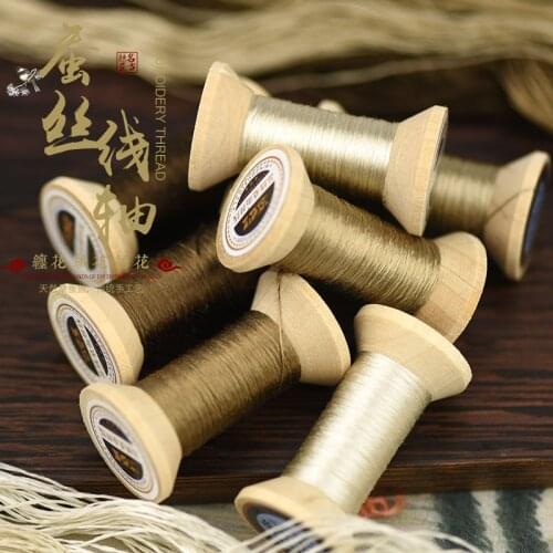 New Item Chinese 100% Silk Embroidery Thread Yarn embroidery floss for Sewing Article Wooden packing