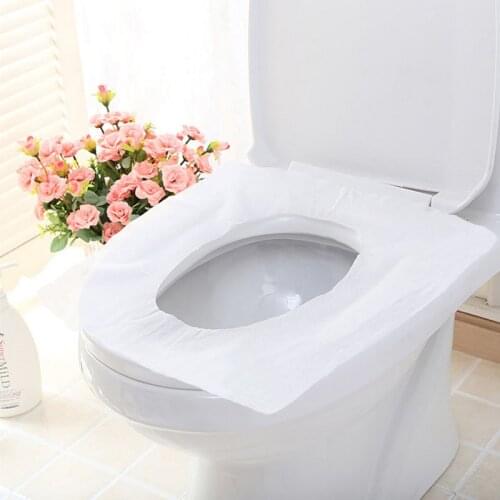 10Pcs/Pack Travel Disposable Toleit Seat Paper Cover Mat Waterproof Personal Clean Bathroom Accessiories