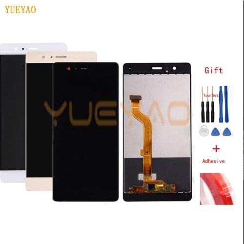 Original 5.2'' For Huawei P9 EVA-L09 L19 L29 LCD Display With Touch Screen Digitizer Assembly Free Shipping