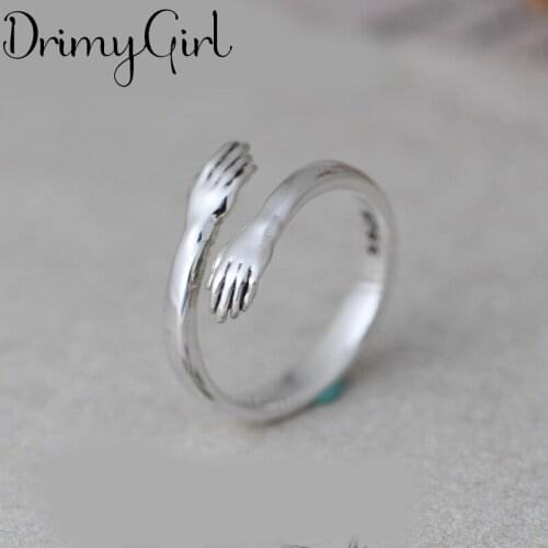 Original Design Bohemian Retro Hand Hug Ring For Women Fashion Open Finger Rings Female Boho Jewelry
