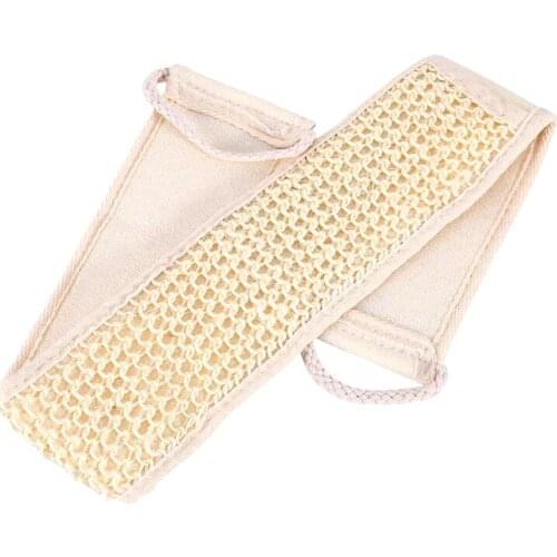 Exfoliating Back Strap Bath Shower Body Sponge Body Scrubber Brush Personal Massage Washing Tools for Women Men 8x28x70cm EK