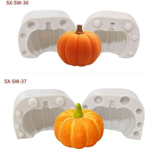 Halloween Three-dimensional Pumpkin Silicone Mold Cake DIY Chocolate Cookie Candy Bake Tool WXV Sale