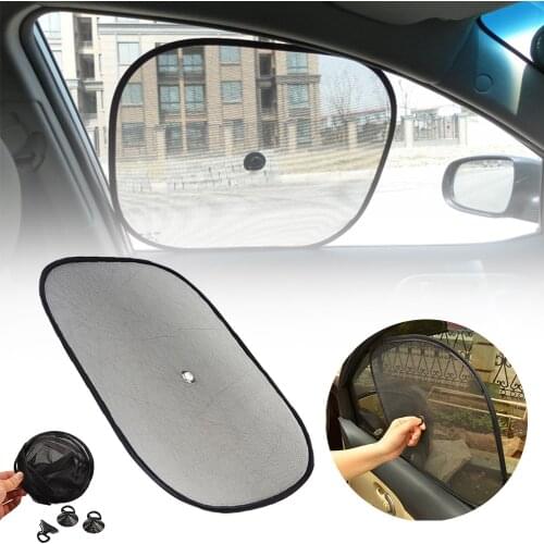 Car Side Window Sunshade Universal Front Rear Window Sun Shade Suction Cup Sun Protection Mesh Car Accessories