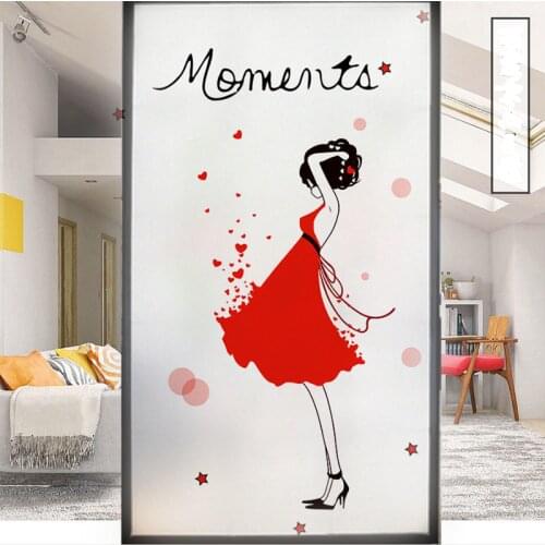 Window glass sticker toilet light transmission opaque anti-penetration toilet frosted bathroom shading glass film privacy