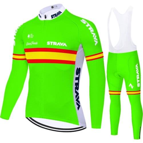 STRAVA cycling jersey summer spring quick dry abbigliamento ciclismo spain uniforme ciclismo ​new long sleeve bike jersey men