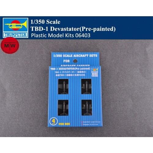 Trumpeter 06403 1/350 Scale TBD-1 Devastator(Pre-painted) Military Plastic Aircraft Model Kits