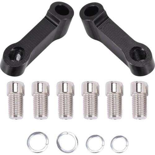 CNC Universal Aluminum 10Mm Motorcycle Mirror Mount Riser Extenders Spacers Extension Adapter Adaptor Moto M10 Accessories