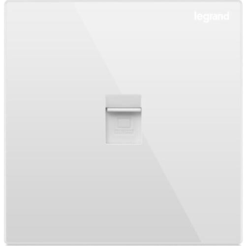 High Quality Large Panel Computer Wall Socket Simple Classic Elegant 86type Network Socket Milan Gold and Magnolia White