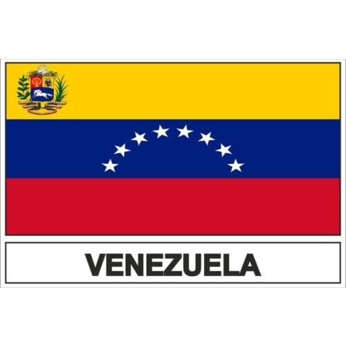 Funny Sticker Flag Yv Venezuela Flag PVC Vinyl Waterproof Sticker Decal for Motos Car Laptop Luggage