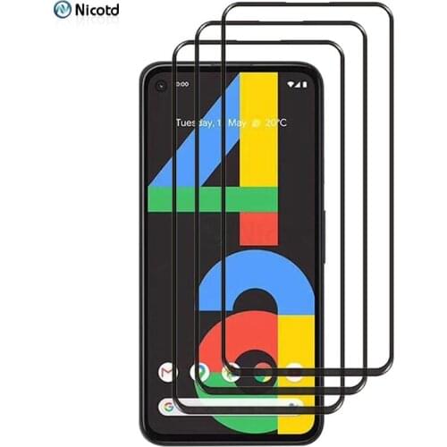 3 Pieces Full Cover Tempered Glass For Google Pixel 4a 5g 3a Pixel 1 2 3 4 5 Screen Protector For Google Pixel 4 3a 2 XL Glass