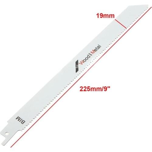 1pc BI Metal Reciprocating Saw Blade 225mm 9inches Woodworking Saw Blades Flexible Metal Wood Cutters