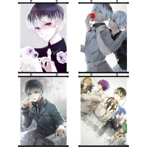 1pcs Japan Anime Cartoon Tokyo Ghoul Printed Poster Scroll Picture Cosplay Prop Wall Decoration Women Men Gift