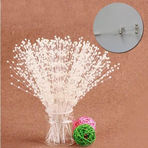 10pcs Wedding Decoration Handmade Pearl Beads String Bouquet Bride Party Table Center Supplies Jewelry Candy Box Holding Flower