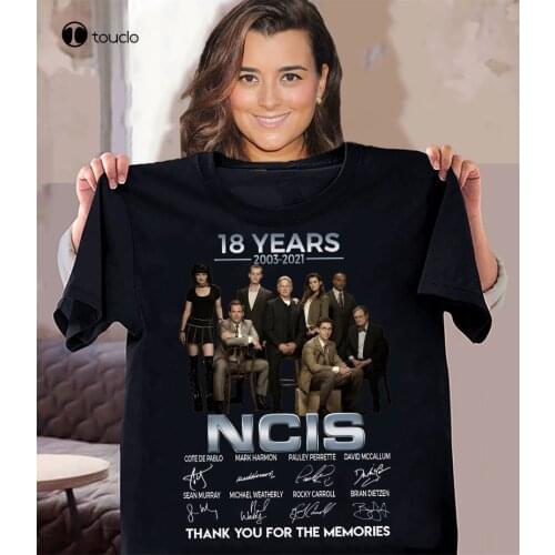 18 Years Ncis Police Tv Series Fan Gift Anniversary Unisex T Shirt S-3XL Black
