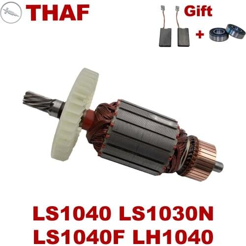 Free Bearing & Carbon Brush！AC220-240V Armature Rotor Replacement for MAKITA Miter Saw LS1040 LS1030N LS1040F LH1040