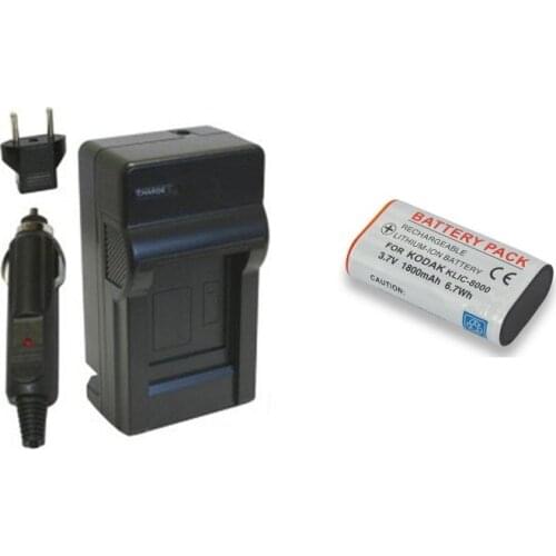 KLIC-8000 KLIC8000 DB50 DB-50 Battery+Charger for KODAK Easyshare Zx1 ZxD Z612 Z712 Z812 Z1085 Z1015 Z1012 Z1485 Z8612 IS