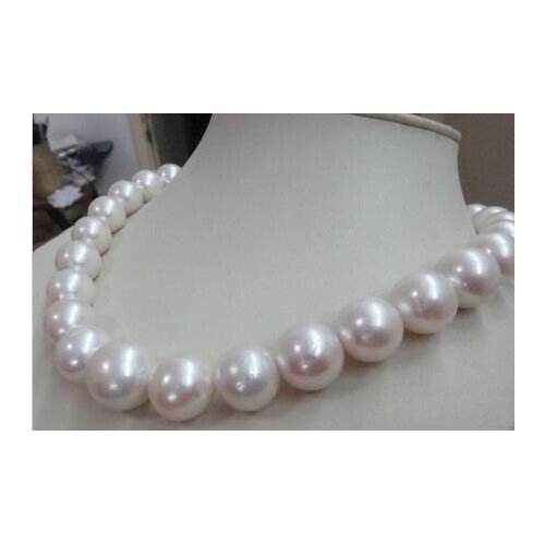 Noble jewelry HUGE 18" 12-13MM SOUTH SEA NATURAL GOLD PEARL NECKLACE