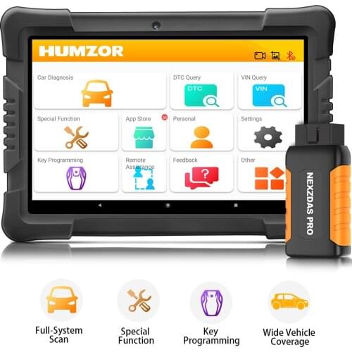 Humzor NexzDAS Pro Bluetooth Tablet Full System Auto Diagnostic Tool Professional OBD2 Scanner 3 Years Free Update