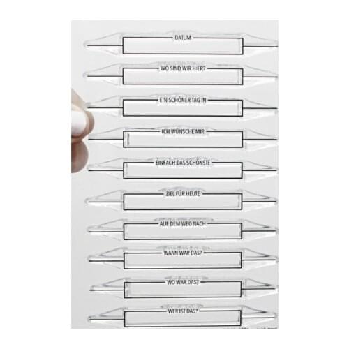 German words Transparent Clear Silicone Stamp/Seal for DIY scrapbooking/photo album Decorative clear stamp ST0936