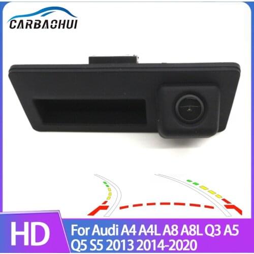 Car Trunk Handle Rear View Camera For Audi A4 A4L A8 A8L Q3 A5 Q5 S5 2013 2014 2015-2020 CCD full HD Night Vision Waterproof