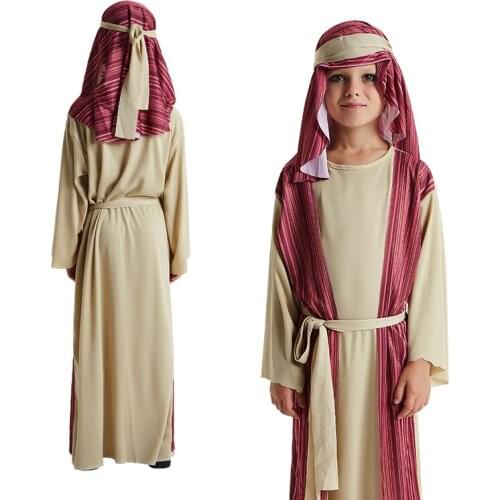 The Middle East Shepherd Cosplay costume Arabian clothing Stage uniforms Halloween Carnival Purim party costumes for boys