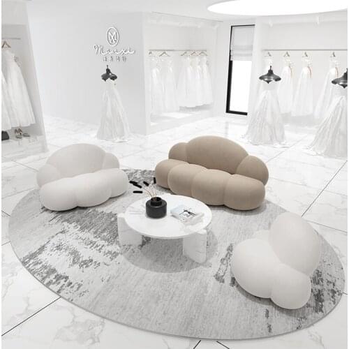 Customize Creativity Double Color Cloud Shape Sofa Modern Minimalist Commercial Luxury Design Fashion Furniture Decoration Sofas