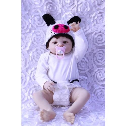 55cm New Full Body Silicone Reborn Baby Doll Toys Newborn Girl Baby Doll Christmas Gift Birthday Gift Bathe Toy Girls Brinquedos
