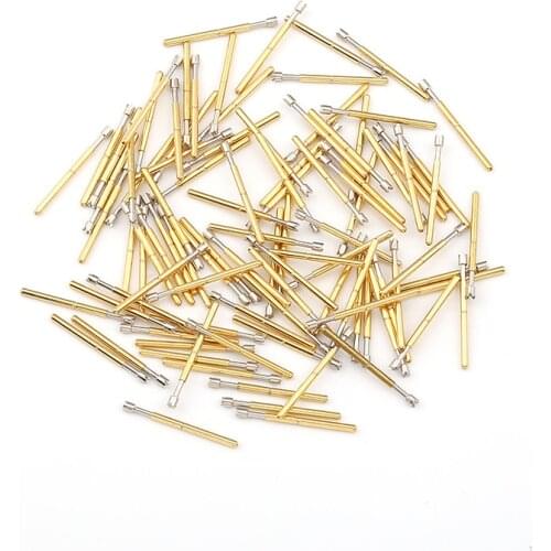Hot Selling 100PCS/pack of P75 Series Brass Spring Test Probe with Nickel Plated Needle Diameter Electronic Spring Test Probe