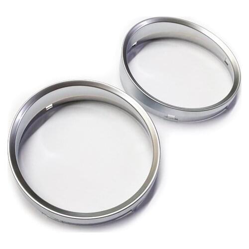 Matt Silver Dashboard Dial Gauge Rings Bezel Trim For BMW E60 E61 Pre-LCI M5